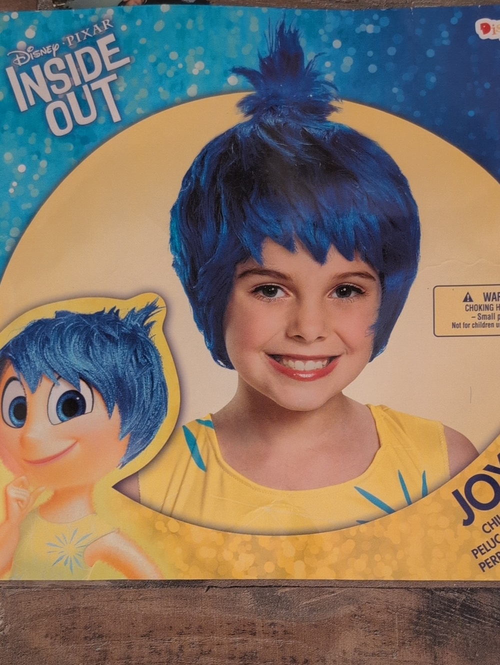 Disguise Inside Out Joy Blue Costume Wig for Kids
